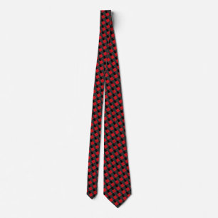 Col cravate noir et rouge