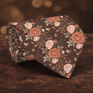 Col cravate personnalisé motif abeille élégant flo
