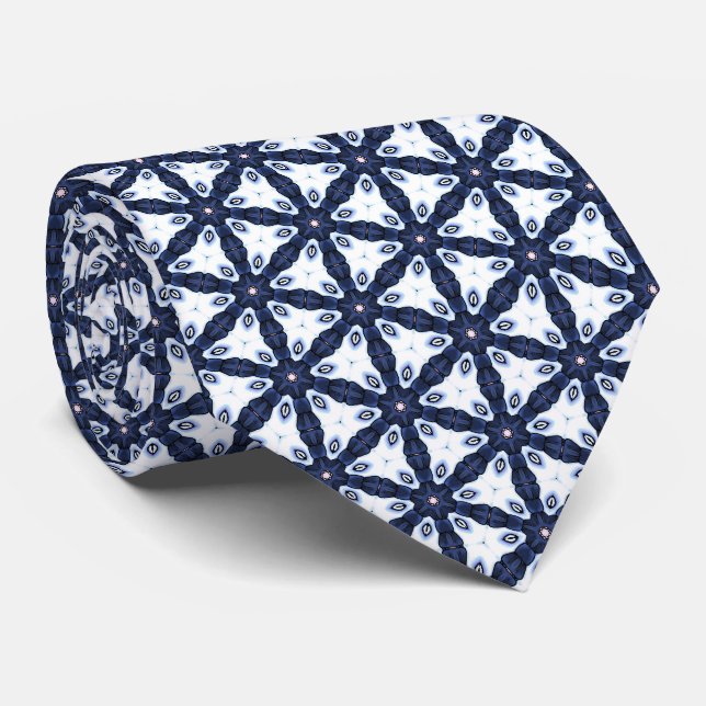 Col cravate triangle bleu Alien (Roulé)