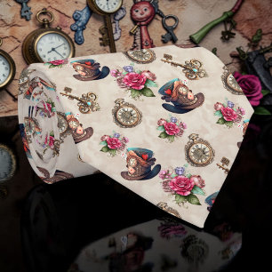 Col cravate Wonderland motif classique