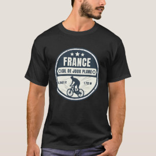 Col de Joux Flugzeug Französisch Alpes Fahrradtour T-Shirt