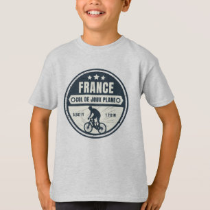 Col de Joux Flugzeug Französisch Alpes Fahrradtour T-Shirt