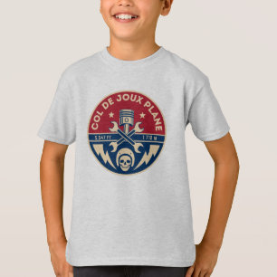 Col de Joux Flugzeug Französisch Alpes Fahrradtour T-Shirt
