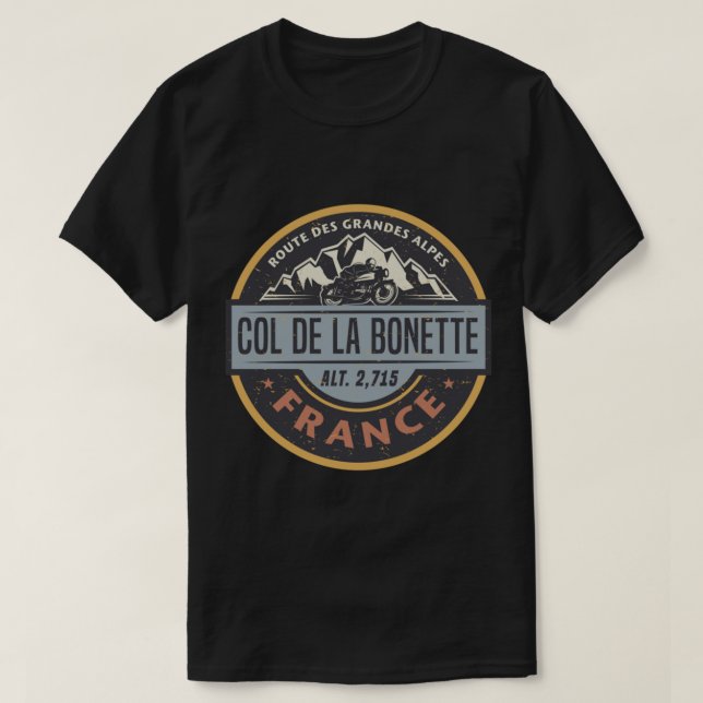 Col de la Bonette, France Classic T - Shirt (Design vorne)