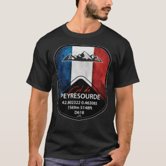 Col de la Bonette France Cycle and Motorrad Stic T-Shirt