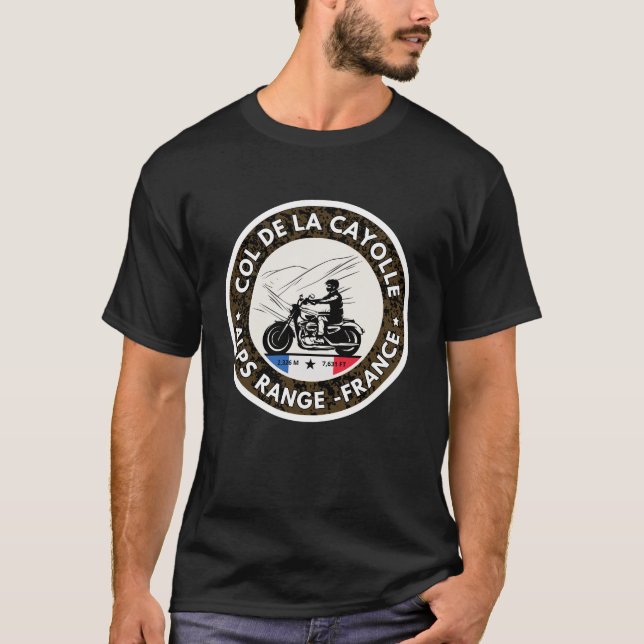 Col de la Cayolle - Franz. T-Shirt (Vorderseite)