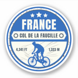 Col de la Faucille - Franz. Fahrradtour Alpes Aufkleber