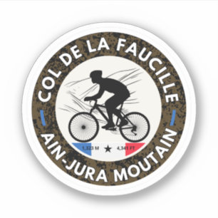 Col de la Faucille französische Alpen Fahrradtour Aufkleber