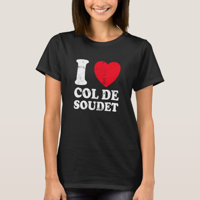 Col De Soudet Cycling Bike Souvenir 1 T-Shirt (Vorderseite)