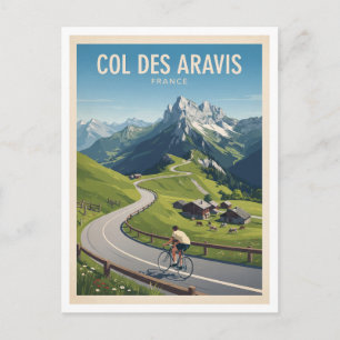 Col des Aravis La Clusaz Frankreich Reise Geschenk Postkarte