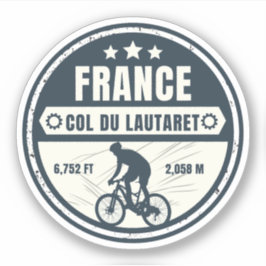 Col du Lautaret - Franz. Fahrradtour Alpes Aufkleber