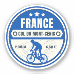 Col du Mont Cenis französisches Massiv Alpine Fahr Aufkleber