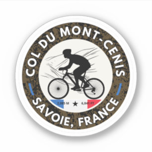 Col du Mont Cenis französisches Massiv Alpine Gesc Aufkleber