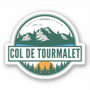 Col du Tourmalet-französische Gebirgspass-Tour mit Aufkleber