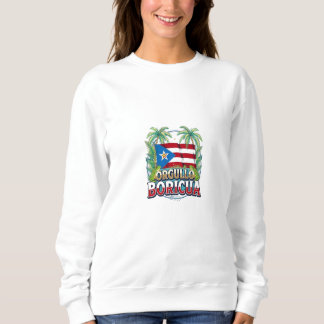 Col Sweatshirt de fierté portoricaine pour femmes