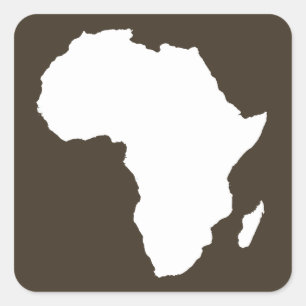 Cola Audacious Africa Quadratischer Aufkleber