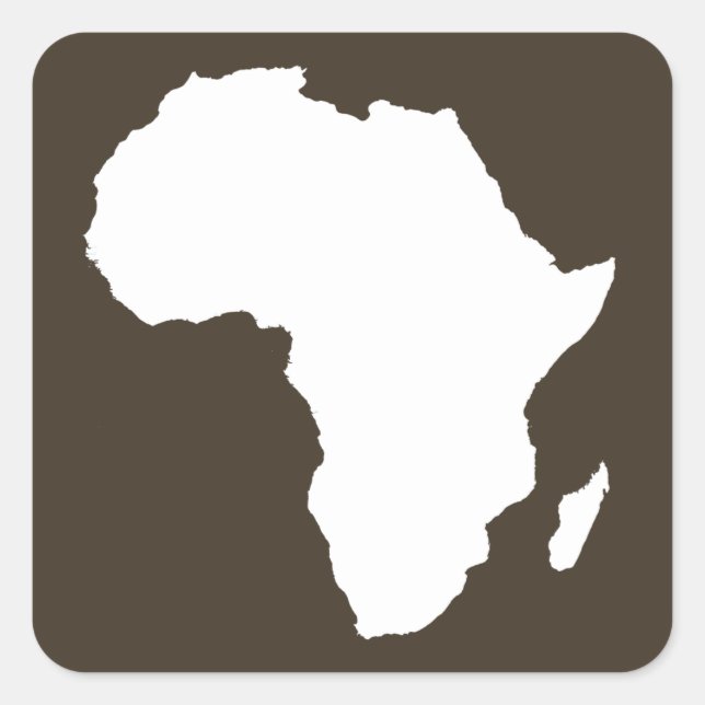 Cola Audacious Africa Quadratischer Aufkleber (Vorderseite)