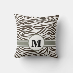 Cola Safari Zebra mit Monogramm Kissen