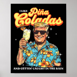 Coladas Donald Trump Sommerurlaub Hawaii Beach Poster