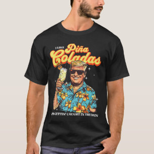 Coladas Donald Trump Sommerurlaub Hawaii Beach T-Shirt