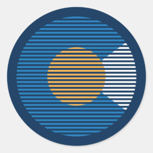 Colado c runder aufkleber