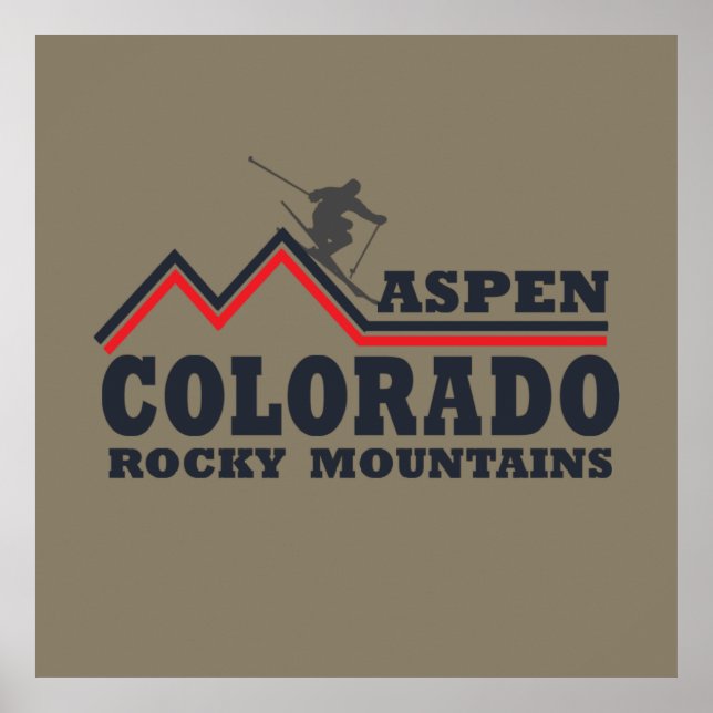 Colado Felsengebirge Staat Poster (Vorne)