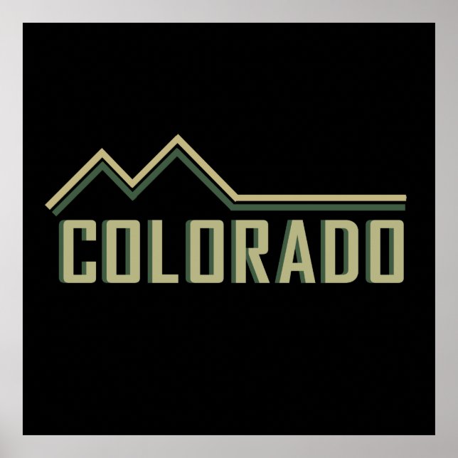 Colado Felsgebirge Staat Poster (Vorne)