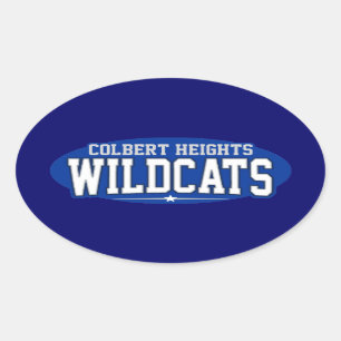 Colbert Höhen-Highschool; Wildkatzen Ovaler Aufkleber