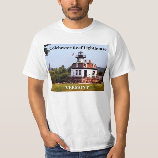 Colchester Reef Lighthouse, T - Shirt Vermont (Vorderseite)