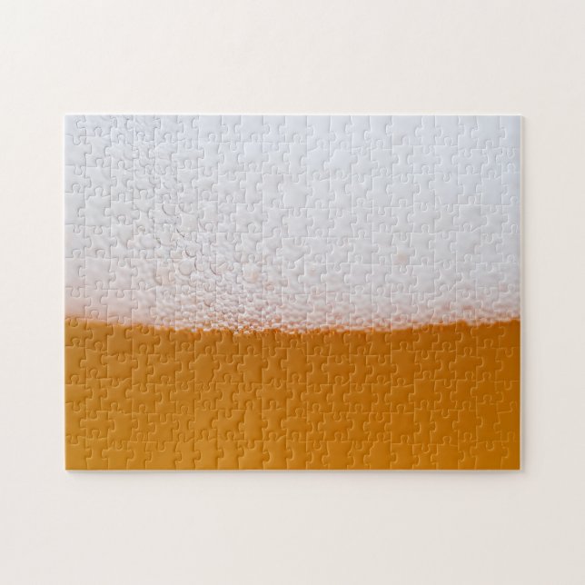 Cold Beer Bubbles and Foam (Horizontal)