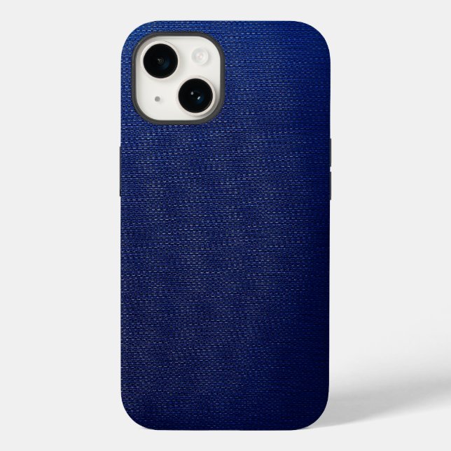 Cold Blue Mesh Case-Mate iPhone 14 Hülle (Rückseite)