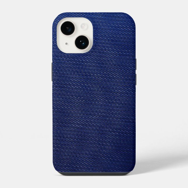 Cold Blue Mesh iPhone 14 Hülle (Rückseite)