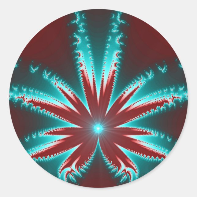 Cold Burn Fraktal Sticker (Vorderseite)