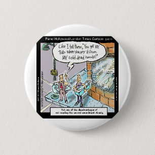 Cold Clean Hands W/Guns Funny Gifts & T-Shirts Button