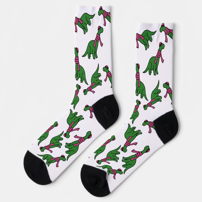 Cold Dinosaurier Socken (Linkes Detail)