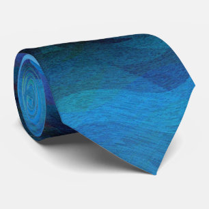 Cold Flame cool blaue moderne abstrakte Kunst Krawatte