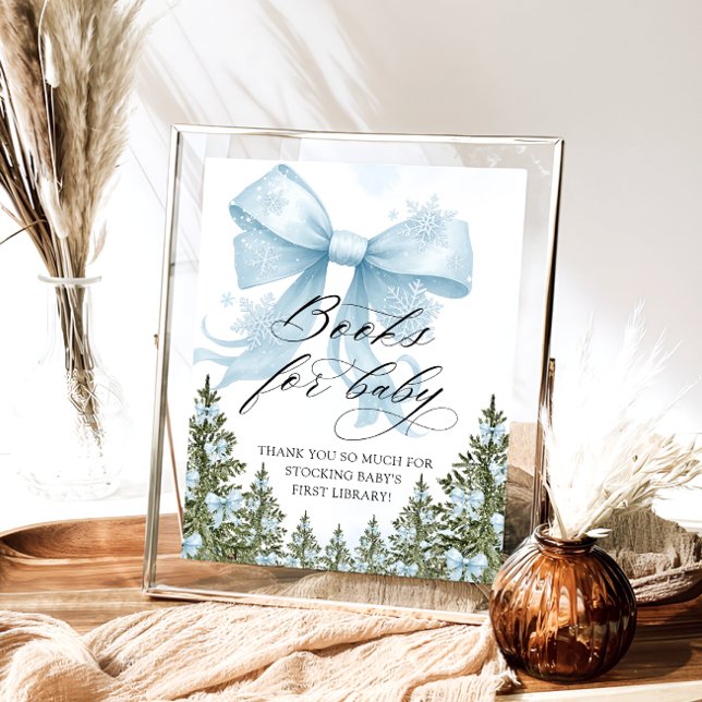 Cold Outdoor Winter Blue Books for Baby Poster (Von Creator hochgeladen)