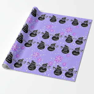 Cold Outside Lila Packpapier