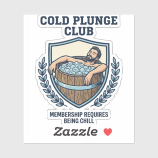 Cold Plunge Club Aufkleber