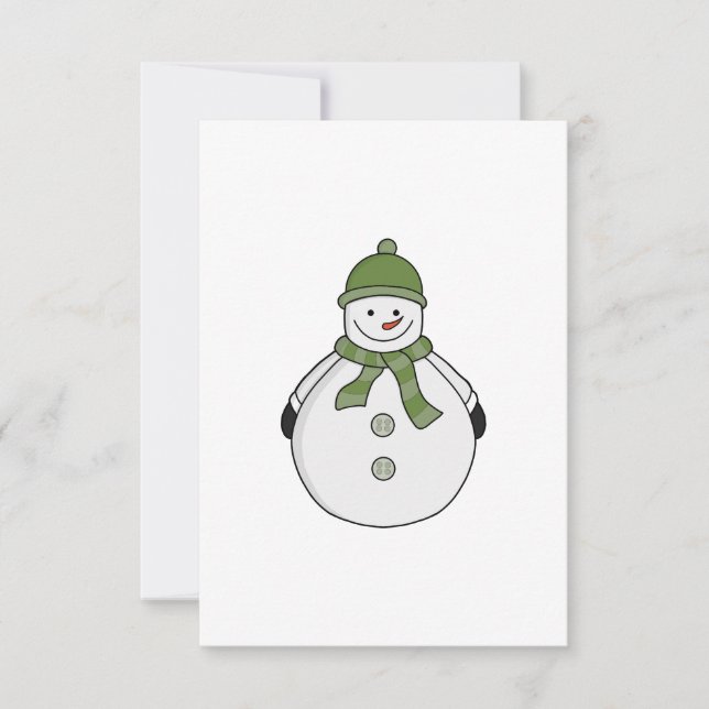 Cold Snowman Dankeskarte (Vorderseite)