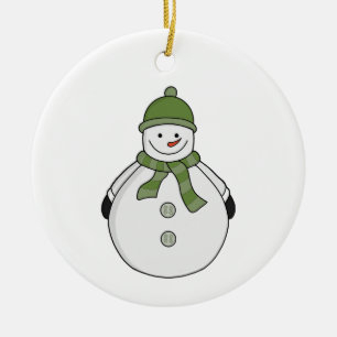 Cold Snowman Keramik Ornament