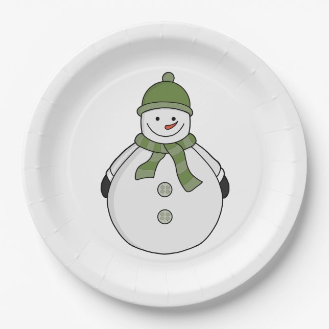 Cold Snowman Pappteller (Vorderseite)
