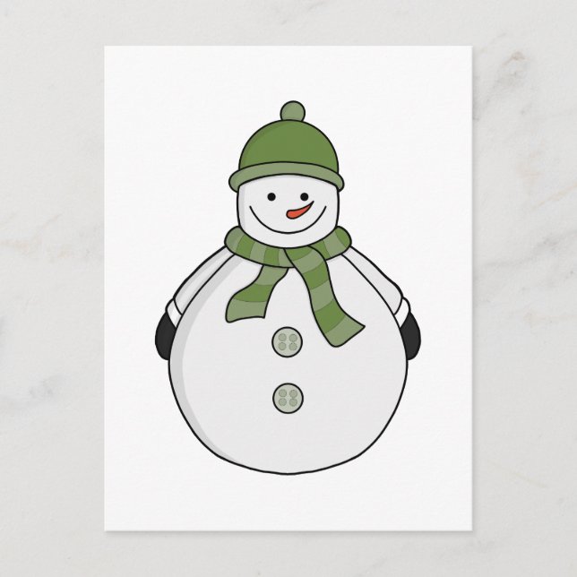 Cold Snowman Postkarte (Vorderseite)