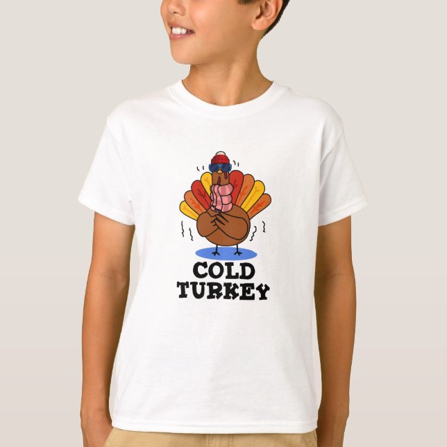Cold Turkey Funny Animal Pub T-Shirt (Vorderseite)