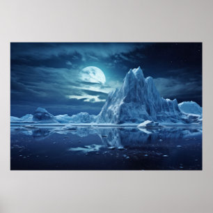 Cold Vast Land Serene Landschaft Surreal Poster