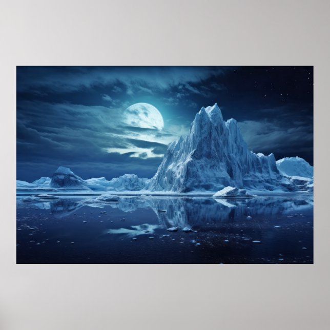 Cold Vast Land Serene Landschaft Surreal Poster (Vorne)