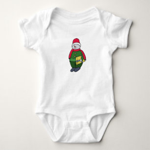 Cold Winter Snowman Baby Strampler