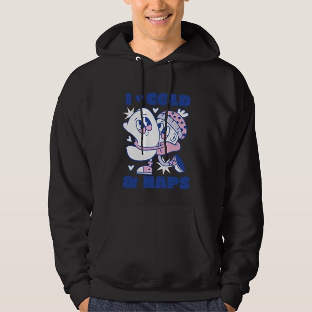 Cold Wintertime  Snowfall Nap   Apparel Hoodie (Vorderseite)