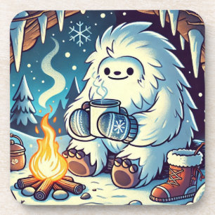 Cold Yeti Erwärmung am Brandtrunk Untersetzer