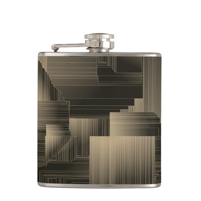 Colden Halls Art Deco Flachmann (Vorderseite)